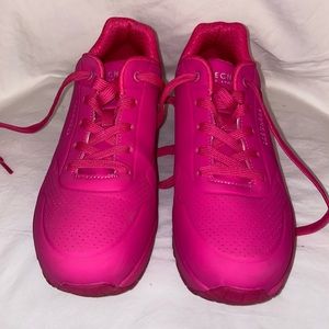 SKECHERS WOMENS UNO HOT PINK SZ 10